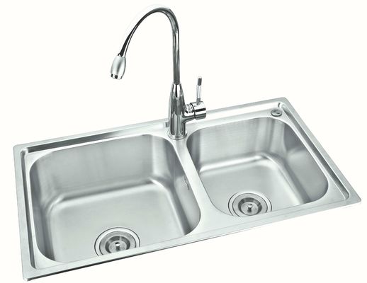 Undermount Double Bowl Commercial Stainless Steel Sink With Kitchen Grinder
