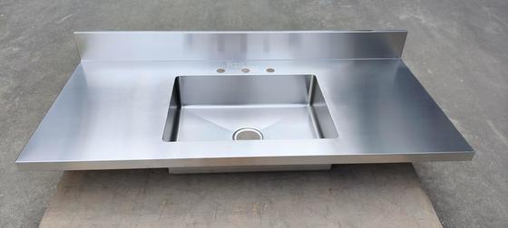 Stainless Steel 304/316 Worktop Table Commercial Sink Counter Top