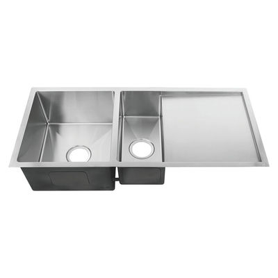 Kitchen Stainless Sink With Drainboard Household 70 / 30 Sink With Drainboard