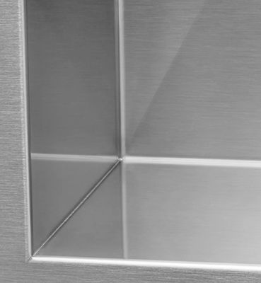 Commercial 16 Gauge Stainless Steel Sink With Apron 32-7/8" Lx20"Wx10" H