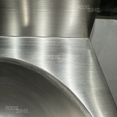 Factory 304 Stainless Steel Handmade Sinks School Outdoor Wall Mount Wash Basins Trough Lavatory Hand Washing Hand Brushed Surface Custom wash trough