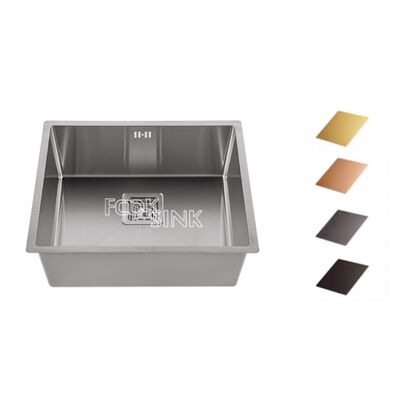 Fabryka Sprzedaż bezpośrednia Standardowy rozmiar 304 Stainless Steel Workbench zlew podmontowany Trwały wysokiej jakości zlew kuchenny Do mieszkania Kawiarnia Rv